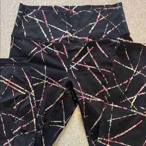 Zyia Luxe Patterned Leggings. Size 12, 7/8 Length
